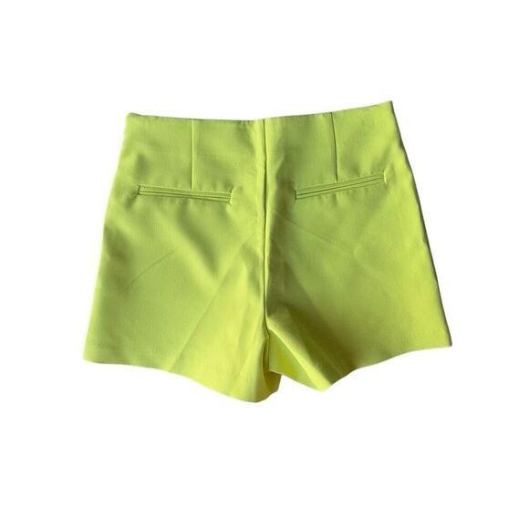 Blue Rain Francesca’s Collection Neon Yellow Asymmetrical Skort - Picture 5 of 10